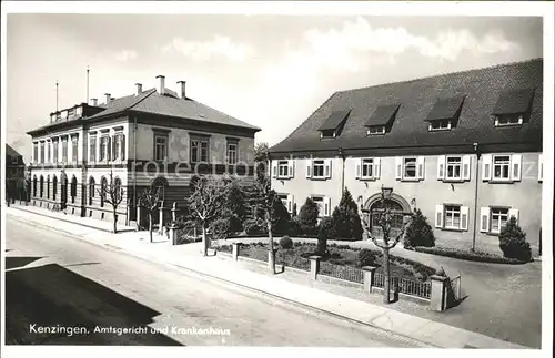 Kenzingen Amtsgericht Krankenhaus Kat. Kenzingen