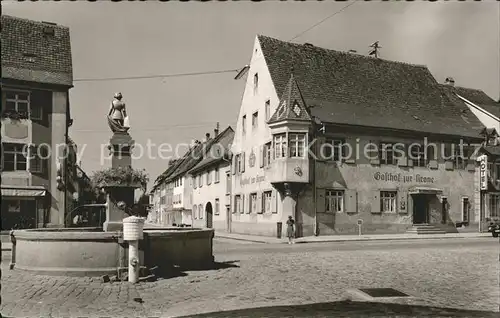 Kenzingen Hauptstrasse Brunnen Kat. Kenzingen