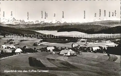 Saig Schwarzwald Cafe Alpenblick Toedi Altmann Kaiderstock Kat. Lenzkirch