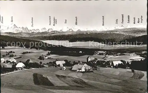 Saig Schwarzwald Hausstock Finsteraarh Wetterhorn Kat. Lenzkirch