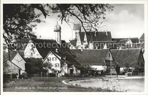 Riedlingen Donau Blick auf Weiler Kapelle Kat. Riedlingen