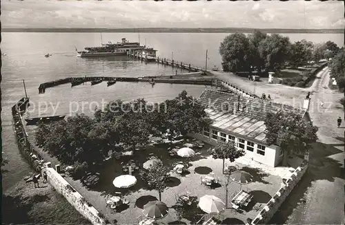 Hagnau Bodensee Hotel Seegarten Dampfer Kat. Hagnau am Bodensee