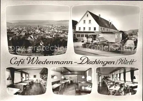 Dischingen Cafe Wiedenmann Ortsansicht Kat. Dischingen