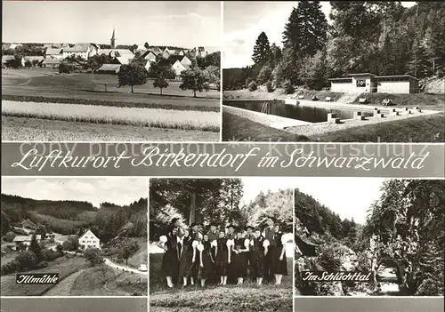 Birkendorf Illmuehle Nationaltrachten Schluechttal Schwimmbad Kat. uehlingen Birkendorf