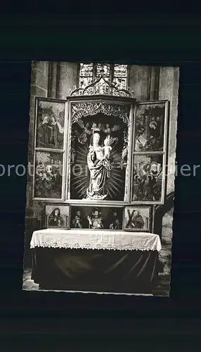 Feuchtwangen Stiftskirche Marienaltar Kat. Feuchtwangen