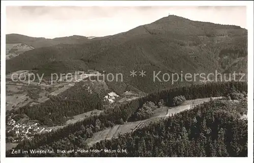 Zell Wiesental Hohe Moehr Kat. Zell im Wiesental