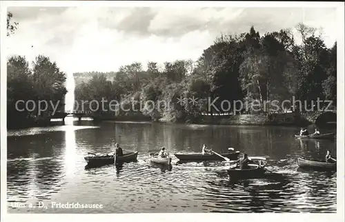 Ulm Donau Friedrichsausee Boote Kat. Ulm