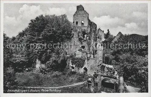 Emmendingen Ruine Hochburg Kat. Emmendingen