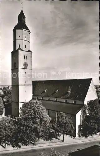 Langenau Wuerttemberg obere Kirche Kat. Langenau