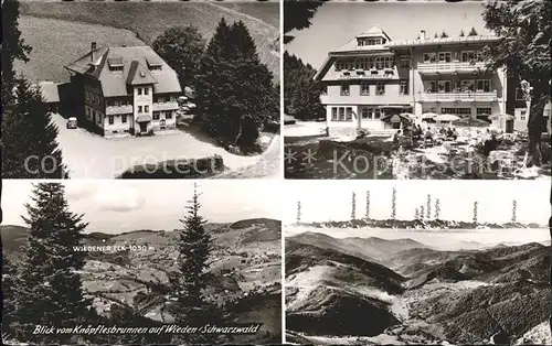 Schoenau Schwarzwald Berghotel Wiedener Eck Skigebiet Alpen Kat. Schoenau im Schwarzwald