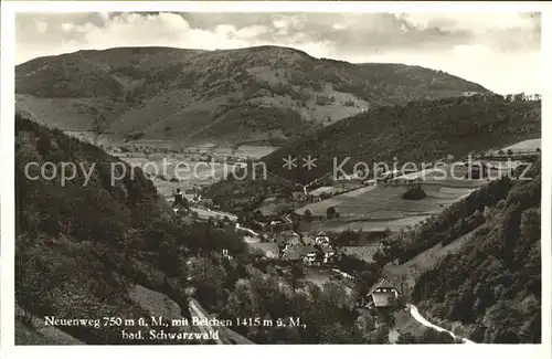 Neuenweg mit Belchen Wanderheim Belchenblick Kat. Neuenweg