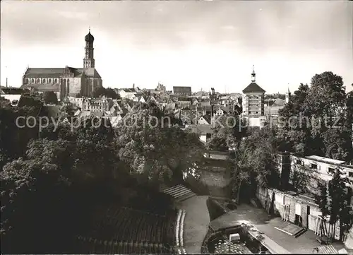 Augsburg Freilichtbuehne und St. Ulrich Kat. Augsburg