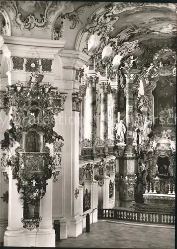 Steingaden Oberbayern Die Wies Wallfahrtskirche innen Kat. Steingaden