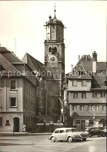 Memmingen Marktplatz St. Martinskirche Autos Kat. Memmingen