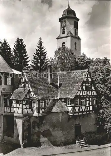 Laichingen Heiligenhaus und Fruchtkasten ehemalige Kirchenburg Kat. Laichingen