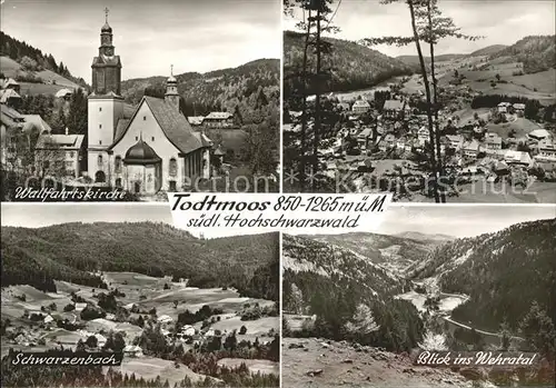 Todtmoos Wallfahrtskirche Wehratal Schwarzenbach Kat. Todtmoos