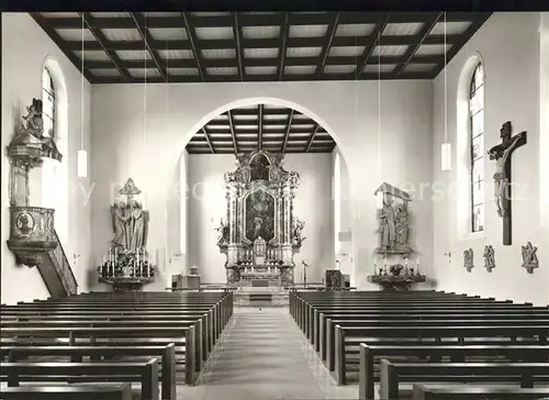 Murg Baden katholische Kirche innen Kat. Murg