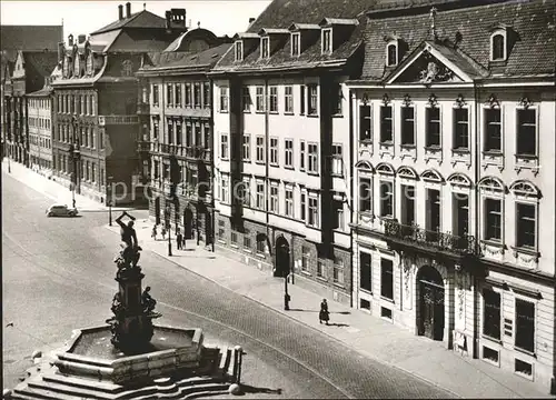 Augsburg Maximilianstrasse mit Herkulesbrunnen und Schaezlerpalais Kat. Augsburg