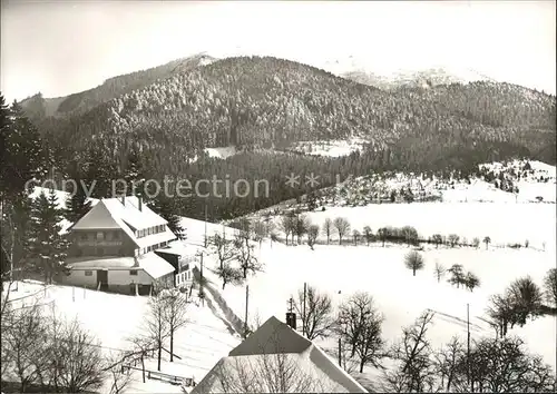 Neuenweg Gasthaus Pension Haldenhof Kat. Neuenweg