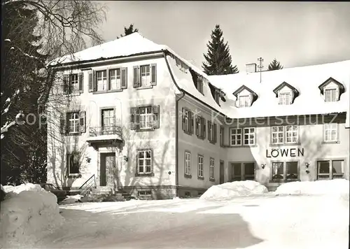 Gresgen Hotel Pension zum Loewen Kat. Zell im Wiesental