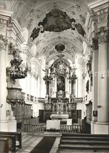 Guenzburg Frauenkirche innen Dominikus Zimmermann Kat. Guenzburg