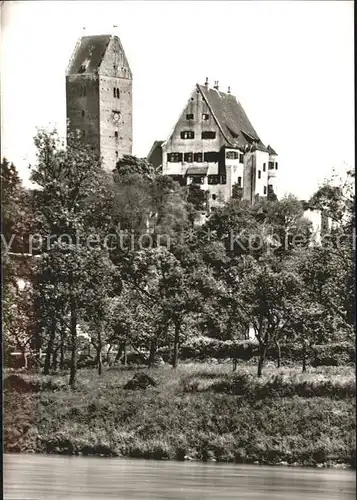 Leipheim Schloss mit Kirche Kat. Leipheim
