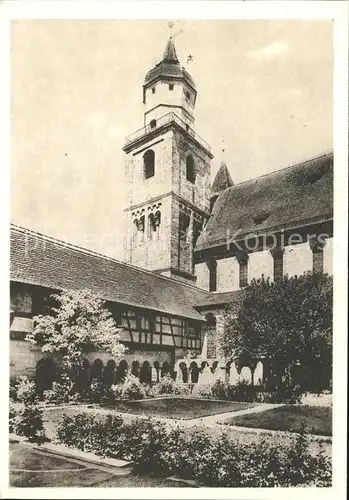 Feuchtwangen Kreuzgang mit Stiftskirche Kat. Feuchtwangen