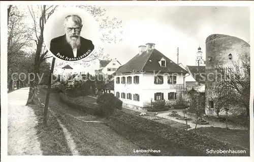 Schrobenhausen Professor Franz von Lenbach Portrait und Wohnhaus Kat. Schrobenhausen