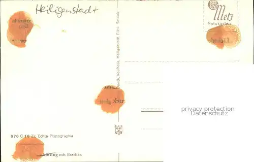 Heiligenstadt Oberfranken  Kat. Heiligenstadt i.OFr.