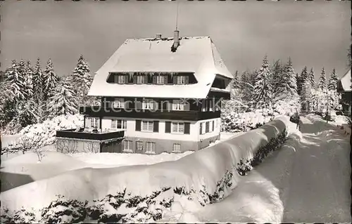 Hinterzarten Haus Bergfried im Schnee Kat. Hinterzarten