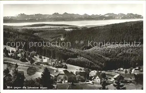 Rothaus Grafenhausen mit Blick in die Alpen Kat. Grafenhausen