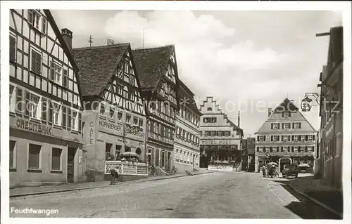 Feuchtwangen Strassenpartie Hotel Post Kat. Feuchtwangen