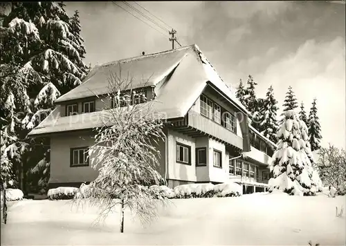 Bonndorf Schwarzwald Kinderkurheim Luginsland im Winter Kat. Bonndorf