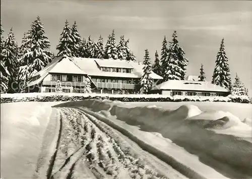 Bonndorf Schwarzwald Kinderkurheim Luginsland im Winter Kat. Bonndorf