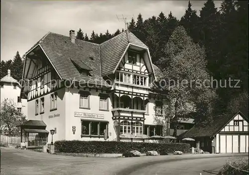 Bonndorf Schwarzwald Gasthaus Pension Steinasaege Kat. Bonndorf