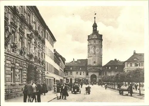 Ansbach Mittelfranken Maximilianstrasse mit Herrieder Tor Kat. Ansbach