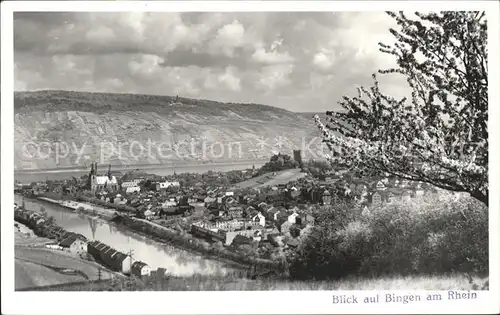 Bingen Rhein Ortsansicht  Kat. Bingen am Rhein