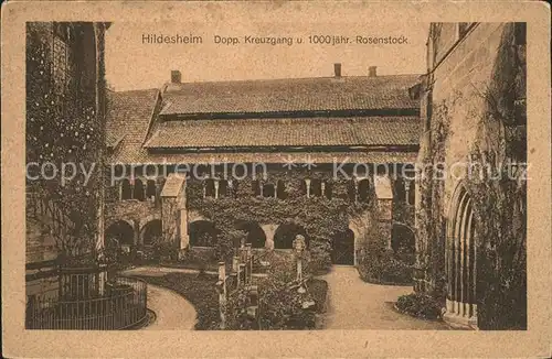 Hildesheim Dopp. Kreuzgang 1000 jaehr. Rosenstock / Hildesheim /Hildesheim LKR