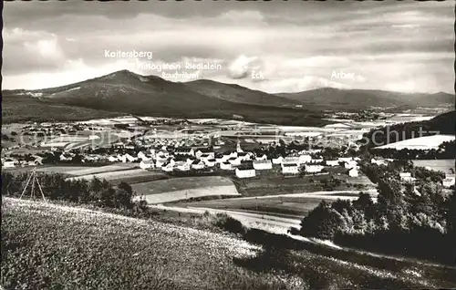 Bad Koetzting Kaitersberg Blick Zellertal Arber Riedlstein Rauchroehren Kat. Bad Koetzting