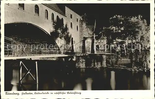 Nuernberg Hallertor Bruecke natuerliche Beleuchtung Kat. Nuernberg