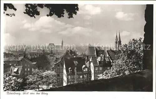 Nuernberg Blick Burg Kat. Nuernberg