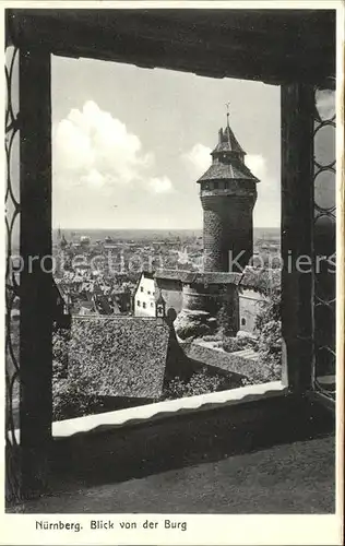 Nuernberg Blick Burg Kat. Nuernberg