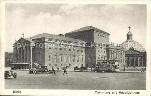 Berlin Opernhaus Hedwigskirche Kat. Berlin
