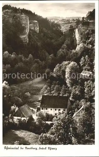 Streitberg Oberfranken Schauertal Gasthof Schuetz Schwarzer Adler Kat. Wiesenttal