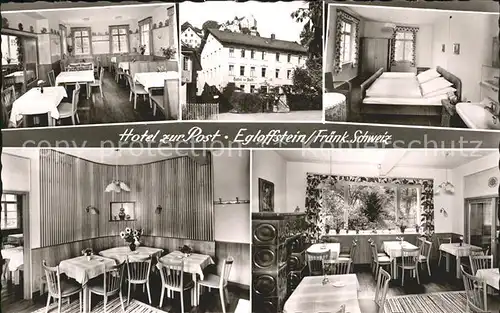 Egloffstein Hotel Post Zimmer Speisesaal Kat. Egloffstein