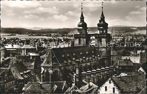 Bayreuth Blick Stadtkirche Kat. Bayreuth