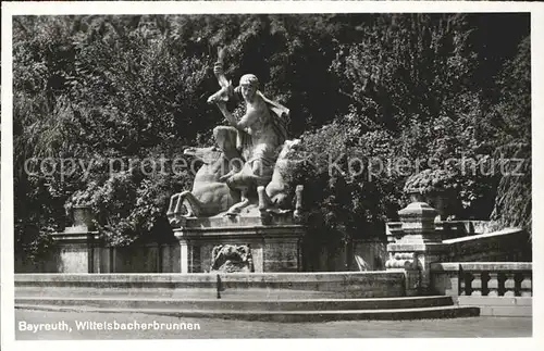 Bayreuth Wittelsbacherbrunnen Kat. Bayreuth