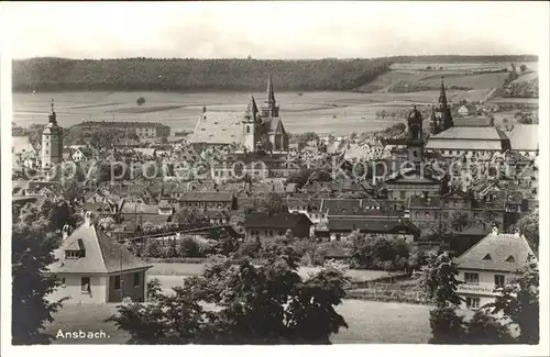 Ansbach Mittelfranken Ortsansicht Kat. Ansbach