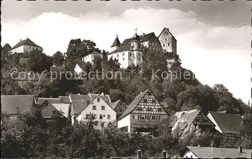 Egloffstein Burg alte Haeuser Kat. Egloffstein