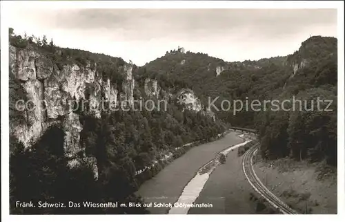 Wiesenttal Blick Schloss Goessweinstein Kat. Wiesenttal